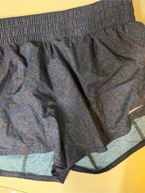 Nike Navy Shorts with Red Speckle and Light Blue Liner